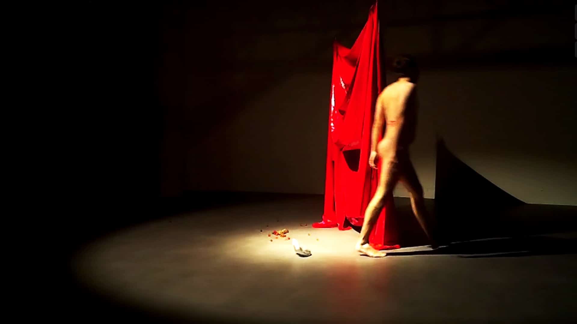 Bradley Dawson, Red Veil (2021), Live performance and installation